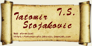 Tatomir Stojaković vizit kartica